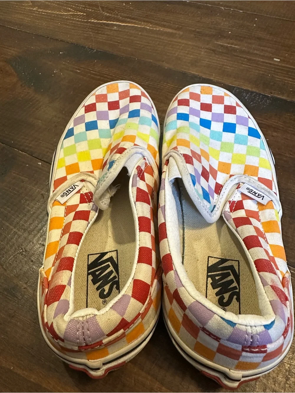 Checkered Rainbow Vans - Picture 2 of 6